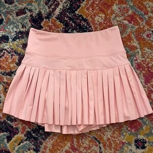 Goldhinge Pleated Pink Skirt